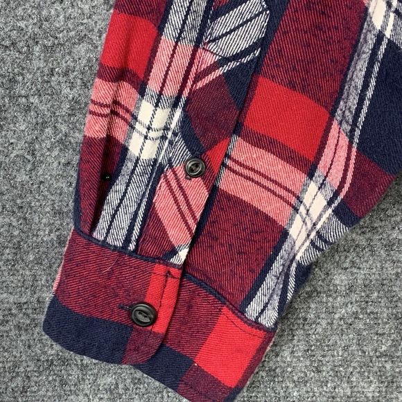 American Eagle Men XXL Athletic Fit Heavy Flannel Shirt  Button Up Warm Cozy - Picture 11 of 14